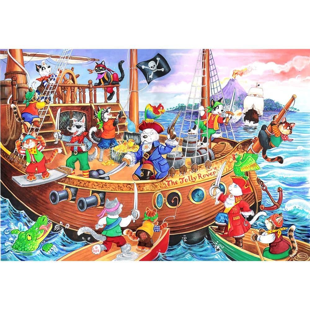 Pirates Ahoy 80 Piece Jigsaw Puzzle