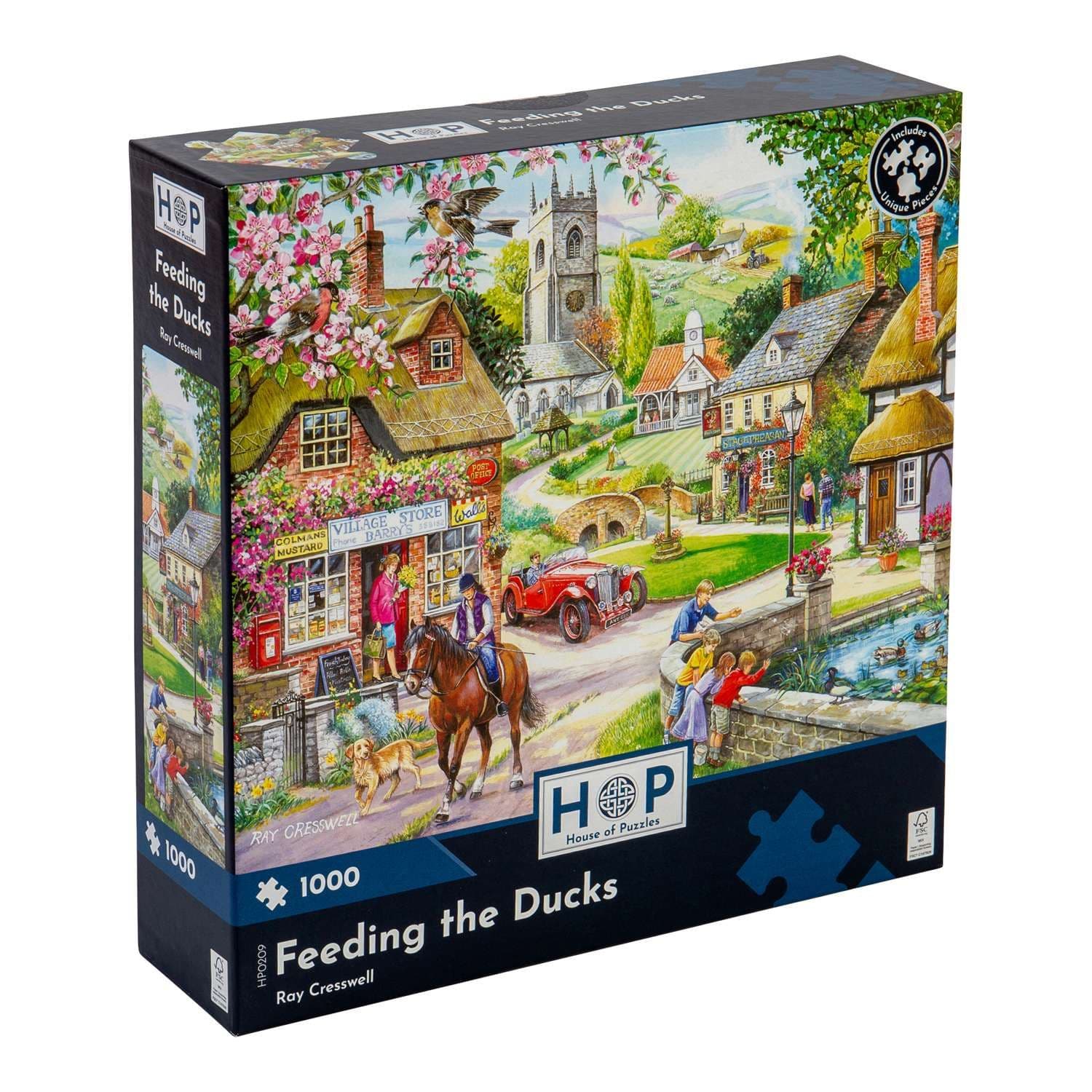 Feeding Ducks 1000 Piece Jigsaw Puzzle