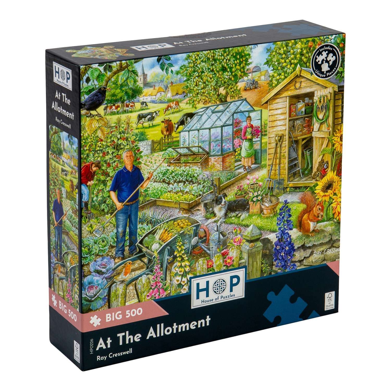 At Allotment BIG 500 Piece Jigsaw Puzzle