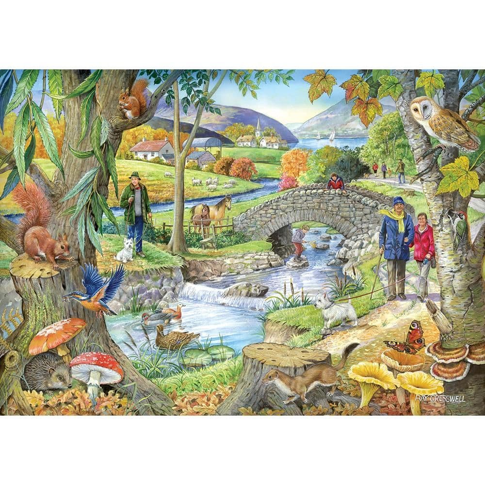 Riverside Walk 1000 Piece Jigsaw Puzzle