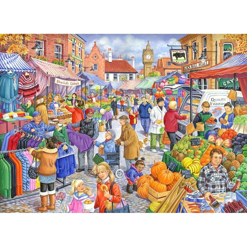 Market Day BIG 250 Piece Jigsaw Puzzle