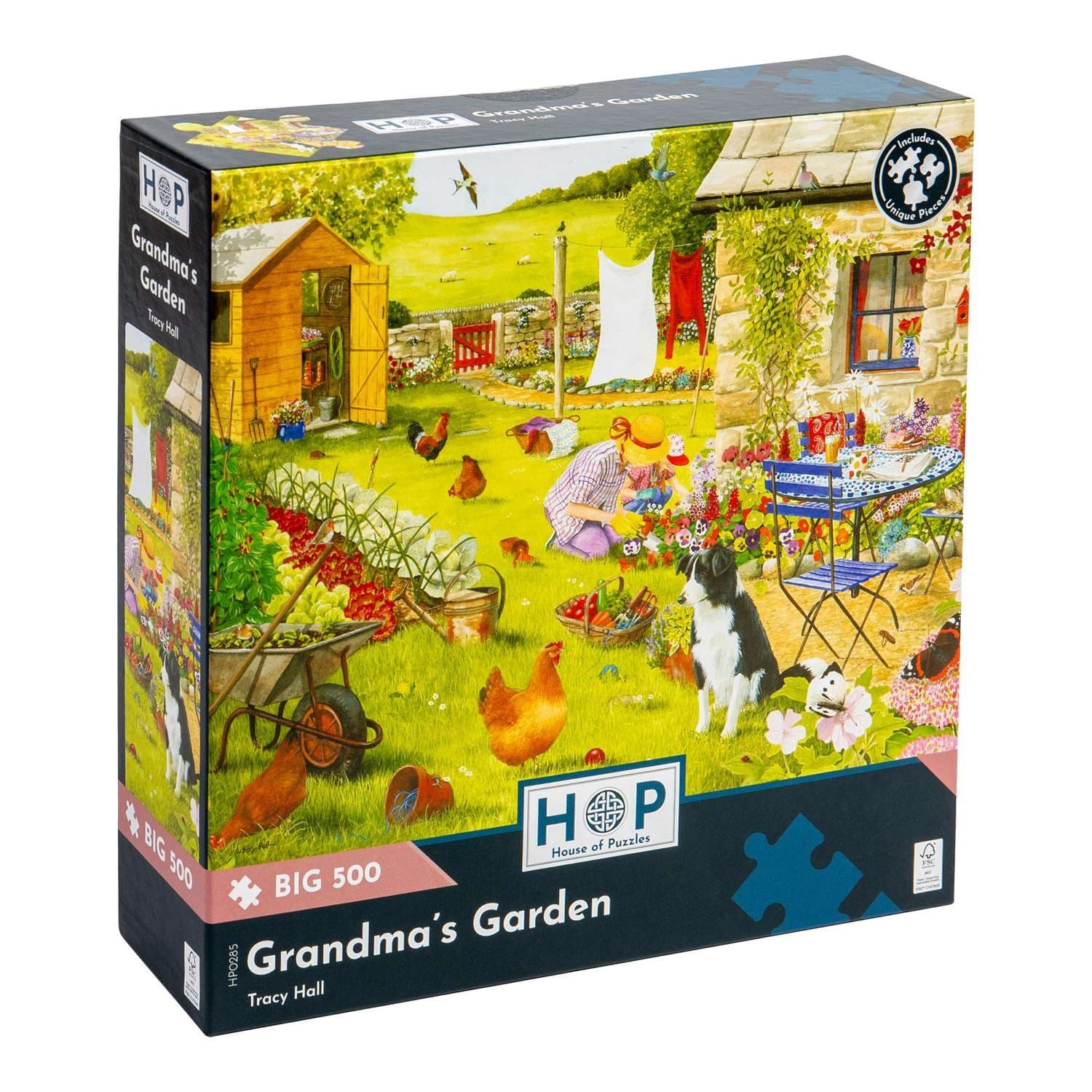 Grandmas Garden BIG 500 Piece Jigsaw Puzzle