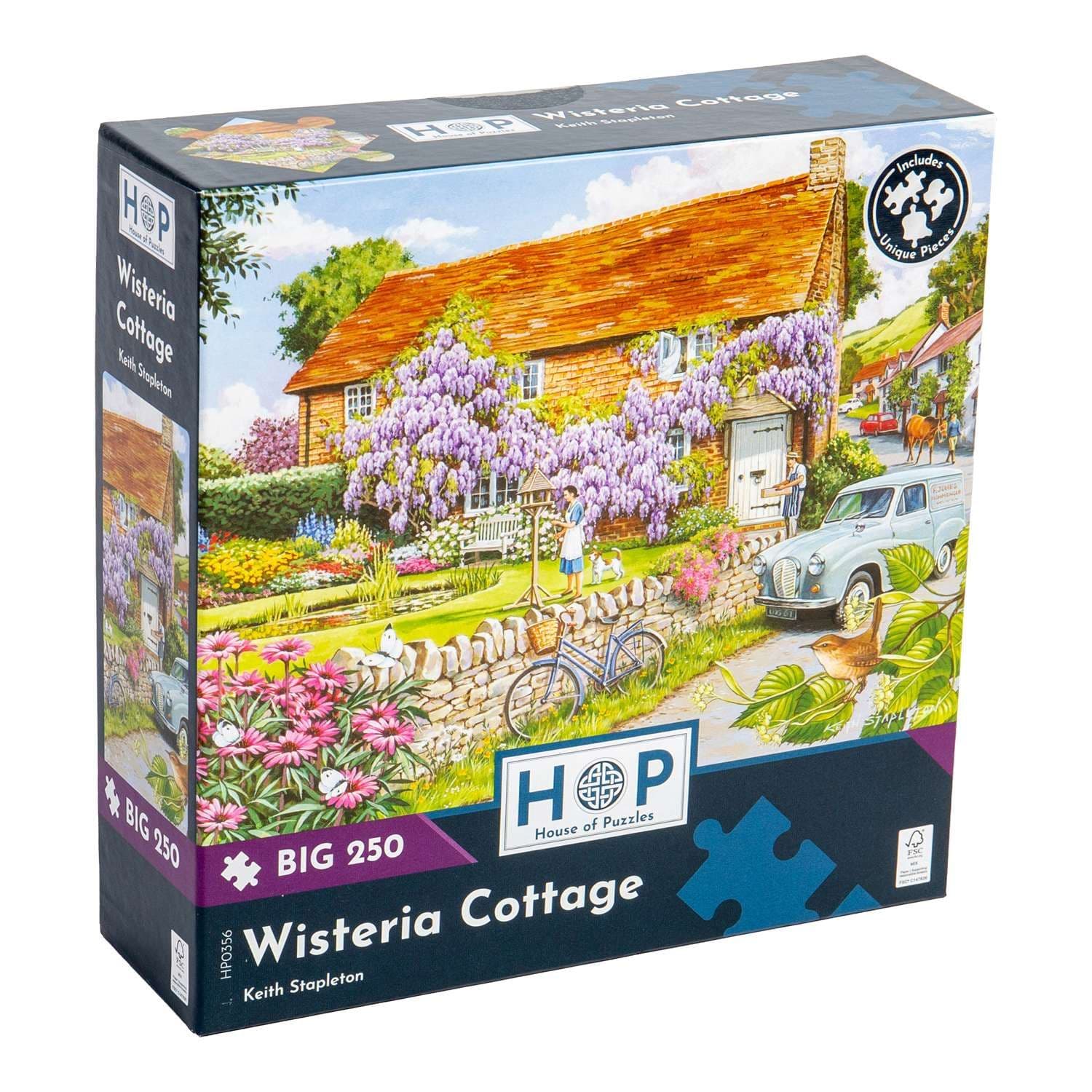 Wisteria Cottage BIG 250 Piece Jigsaw Puzzle