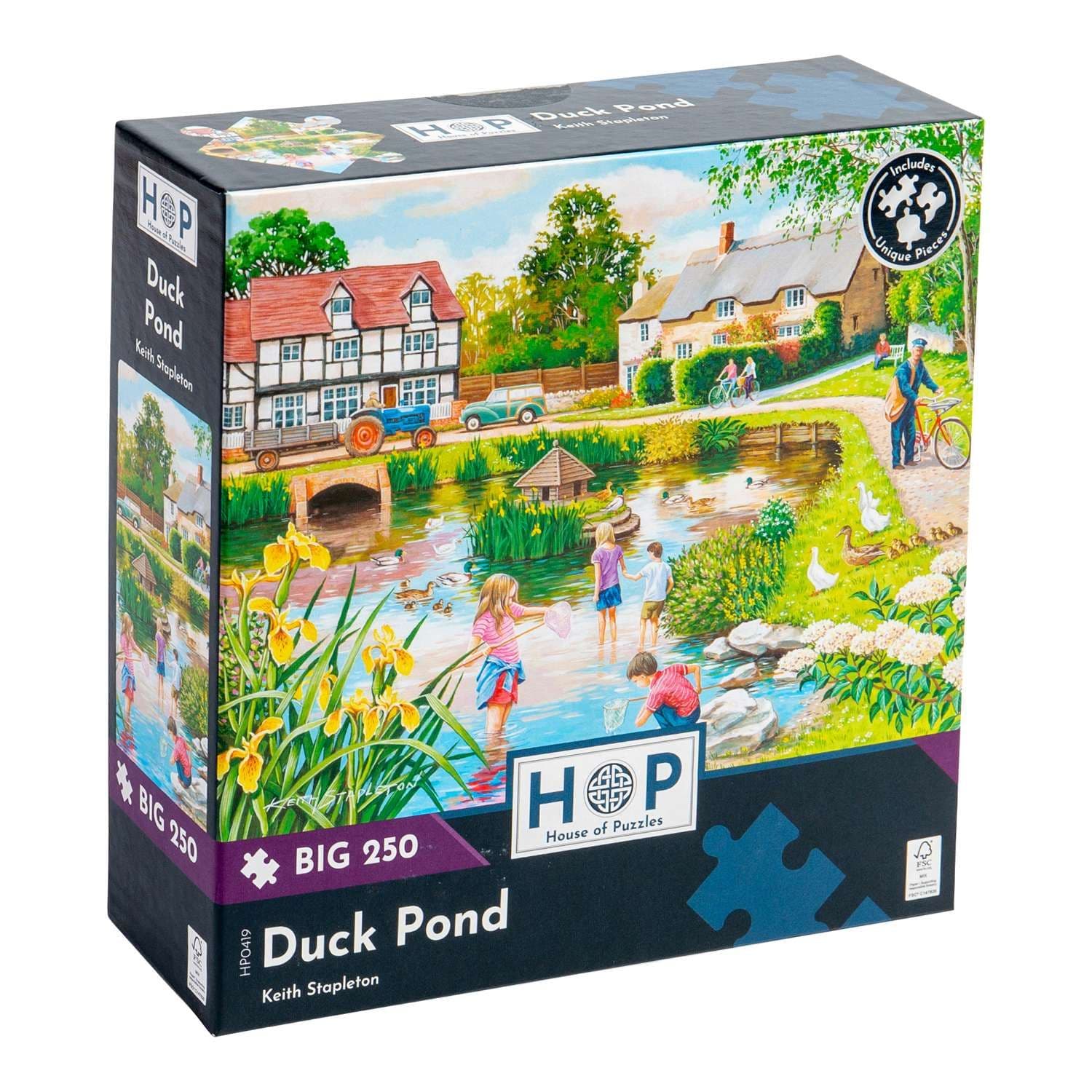 Duck Pond BIG 250 Piece Jigsaw Puzzle