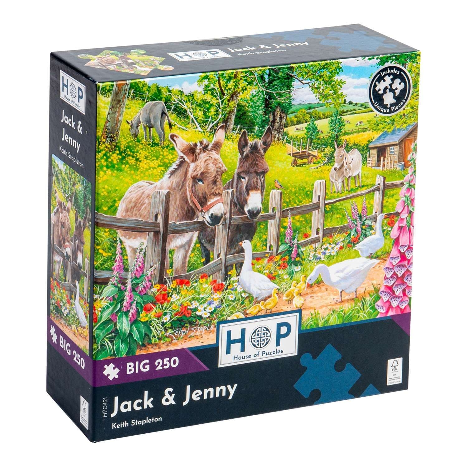 Jack & Jenny BIG 250 Piece Jigsaw Puzzle