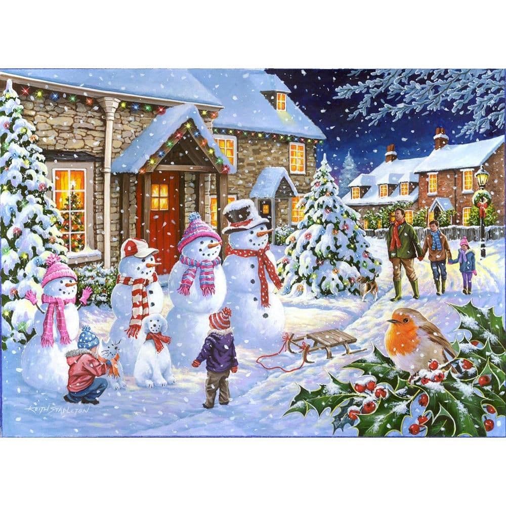 Snow Family 1000 Piece Jigsaw Puzzle