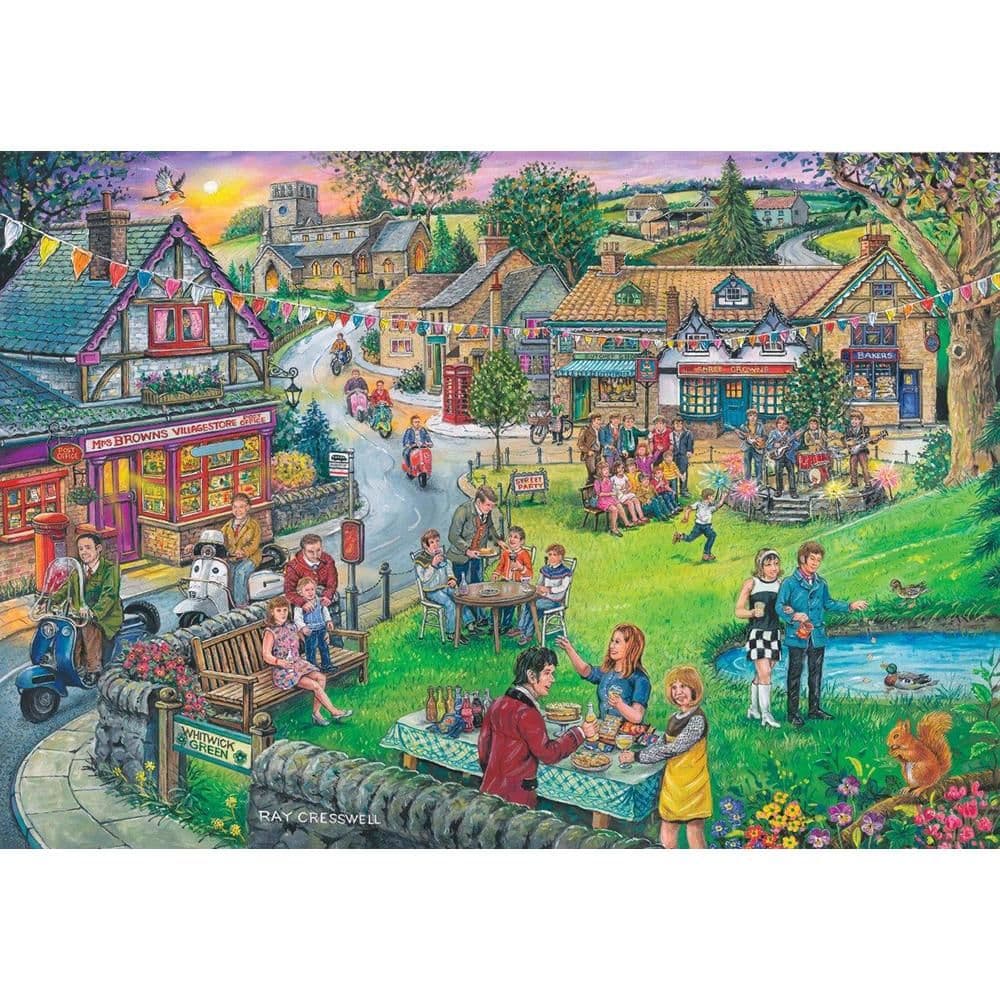 Sixties Green 1000 Piece Jigsaw Puzzle