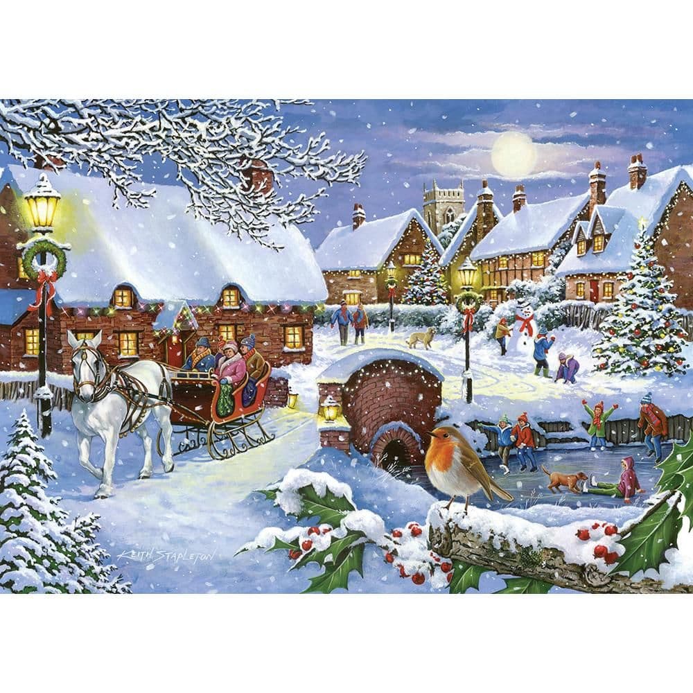 Sleigh Ride 1000 Piece Jigsaw Puzzle