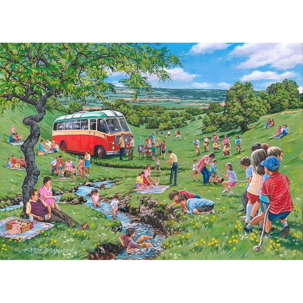 Sunday Picnic BIG 250 Piece Jigsaw Puzzle