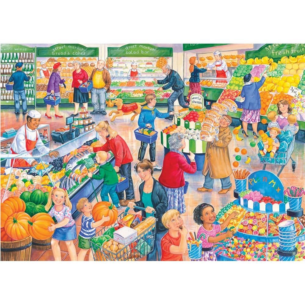 Supermarket Dash BIG 250 Piece Jigsaw Puzzle