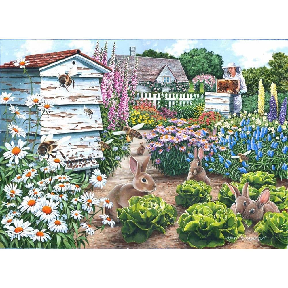 Honey Bunnies BIG 500 Piece Jigsaw Puzzle