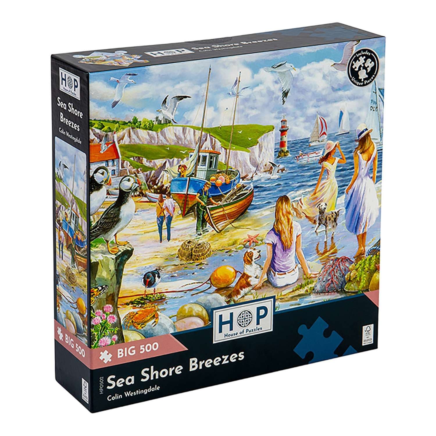 Sea Shore Breezes BIG 500 Piece Jigsaw Puzzle