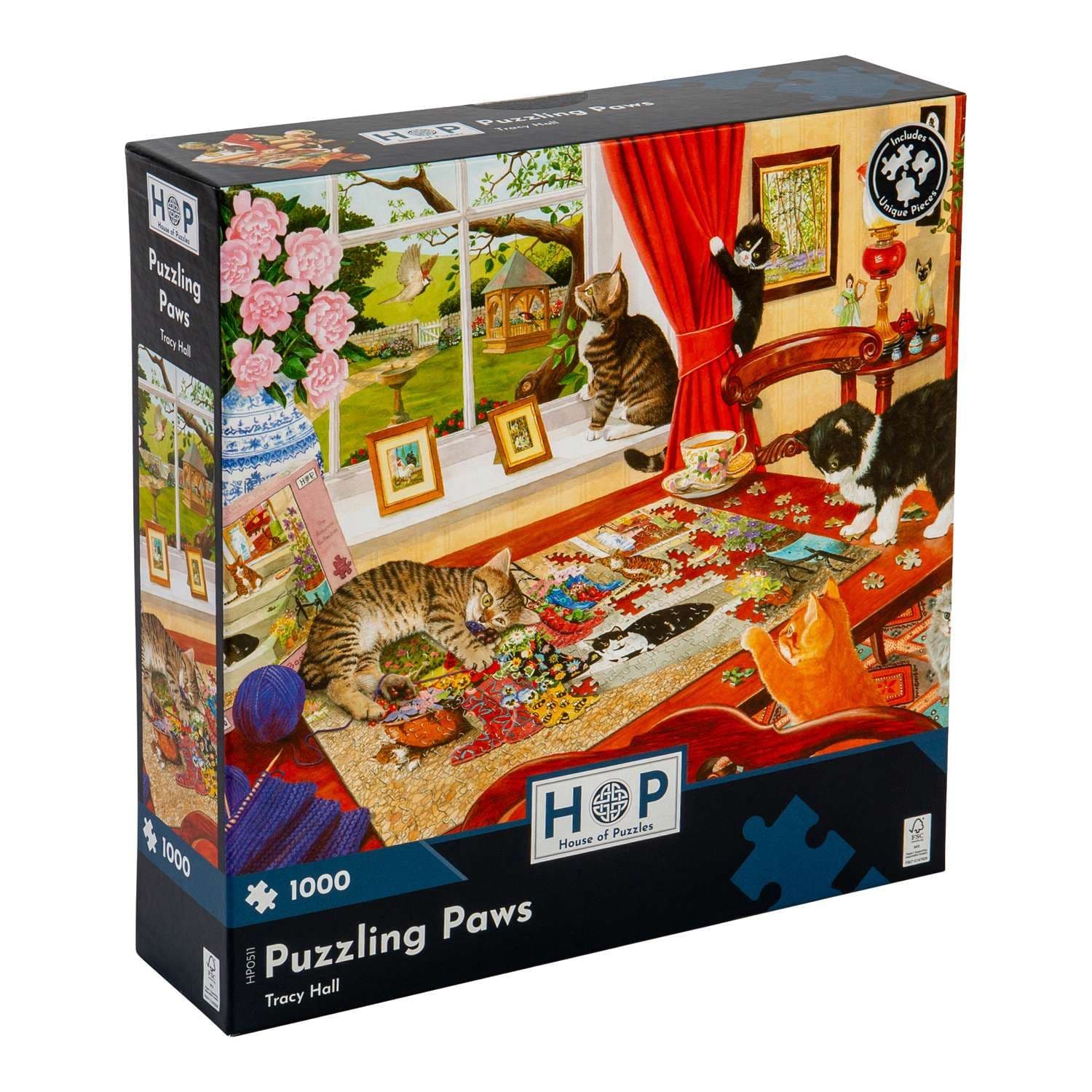 Puzzling Paws 1000 Piece Jigsaw Puzzle