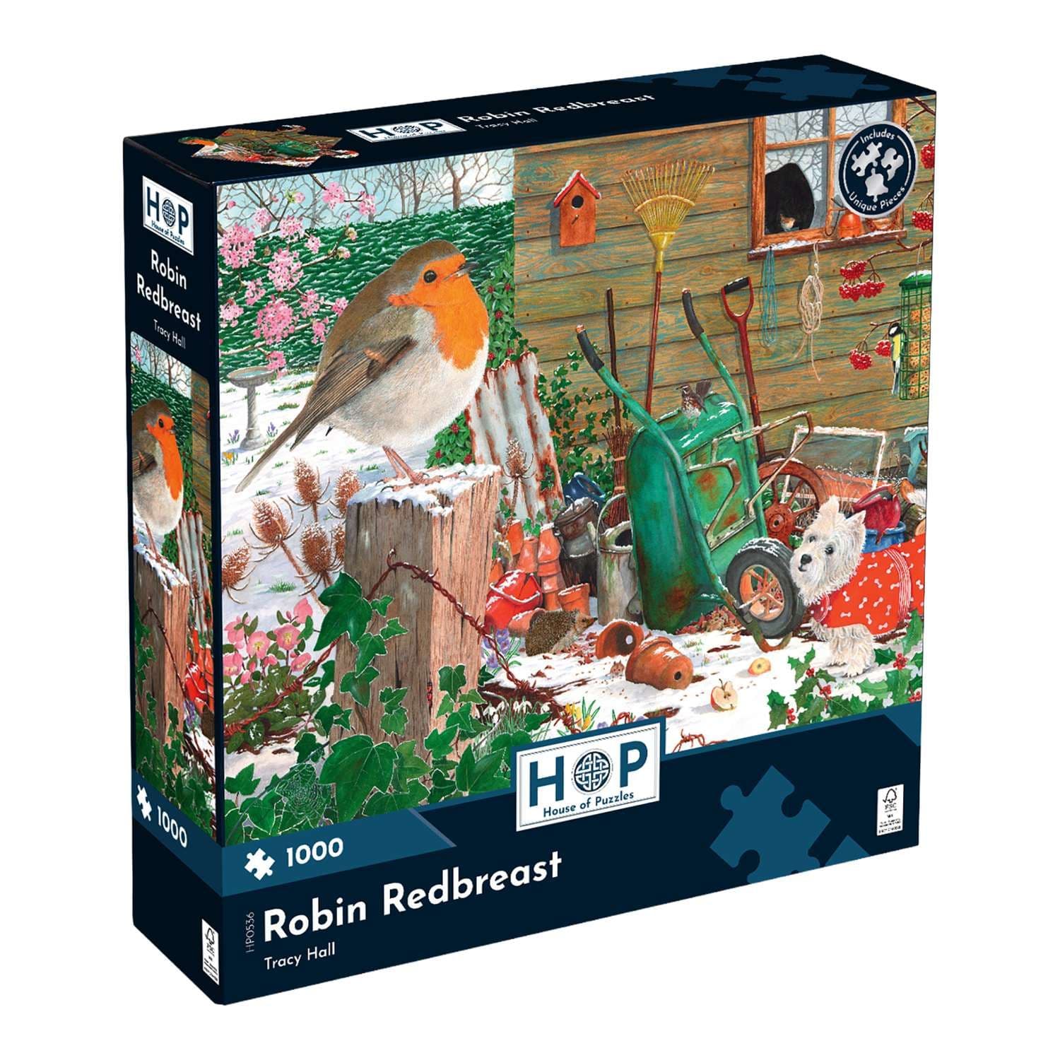 Robin Redbreast 1000 Piece Jigsaw Puzzle