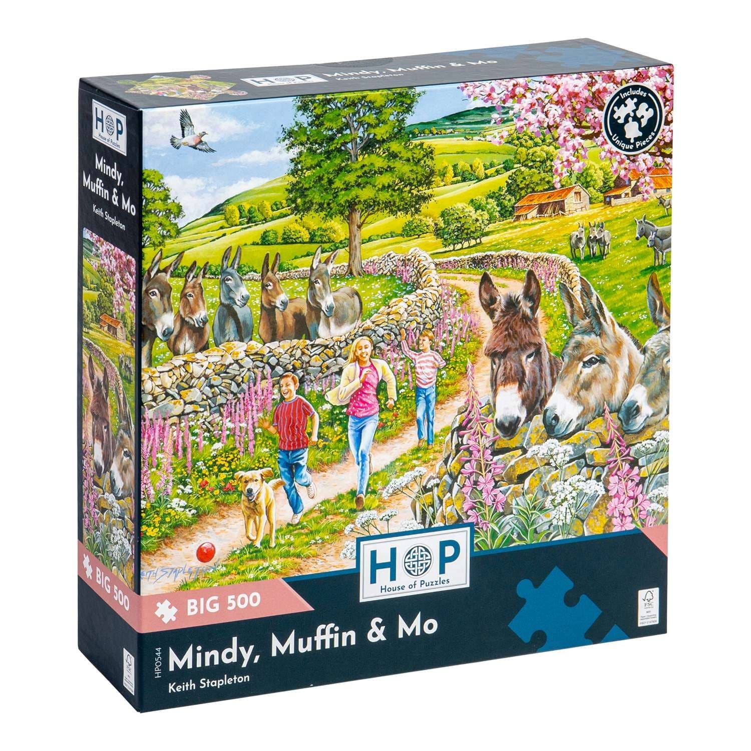 Mindy Muffin & Mo BIG 500 Piece Jigsaw Puzzle