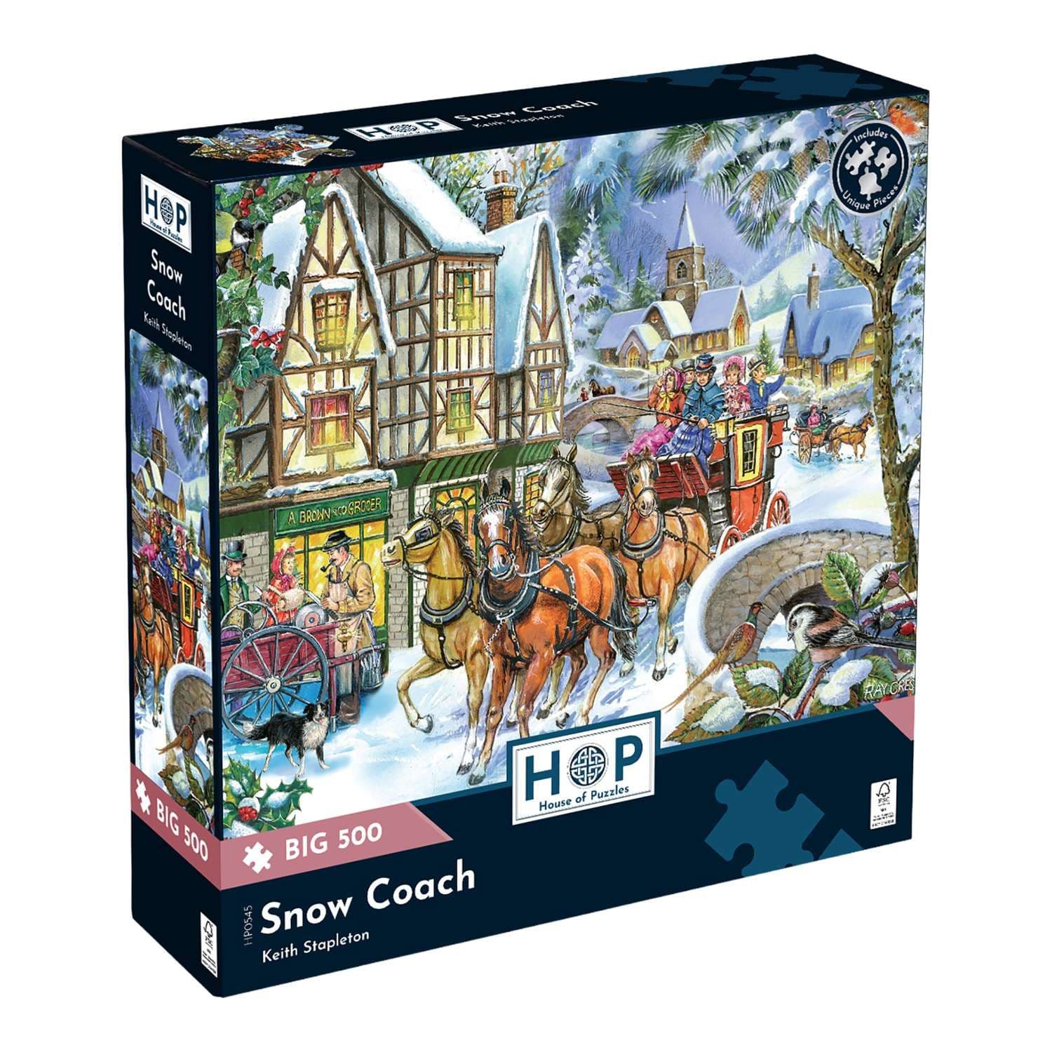 Snow Coach BIG 500 Piece Jigsaw Puzzle