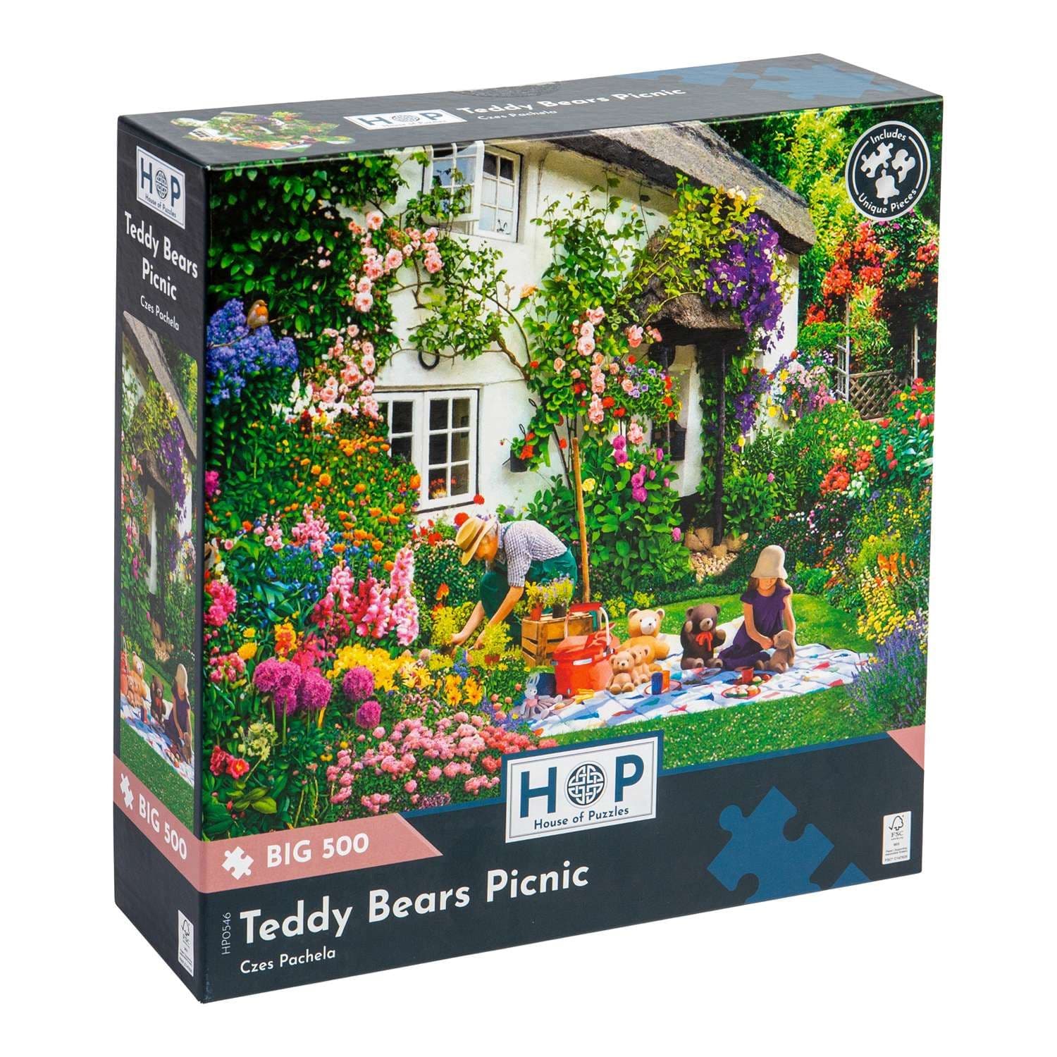 Teddy Bears Picnic BIG 500 Piece Jigsaw Puzzle