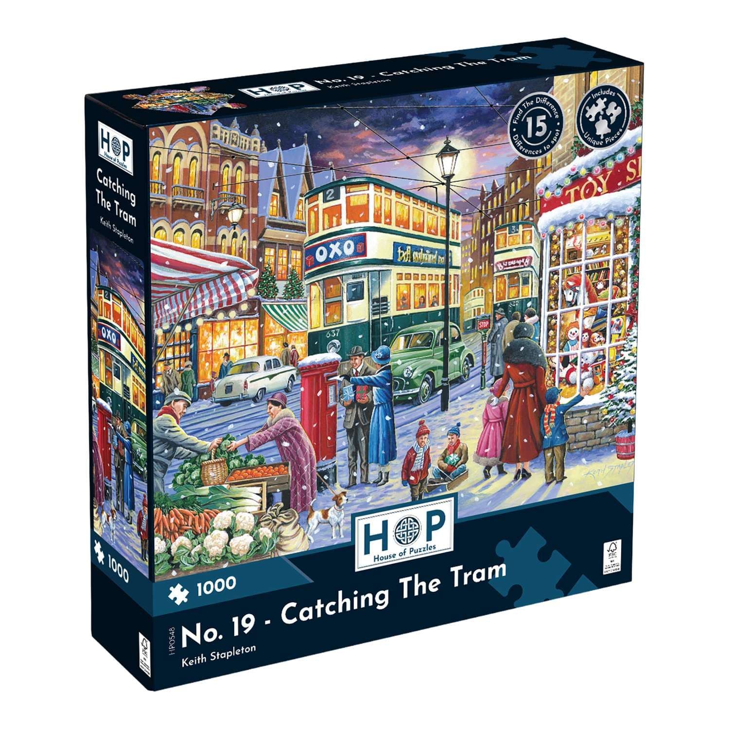 No.19 Catching Tram 1000 Piece Jigsaw Puzzle