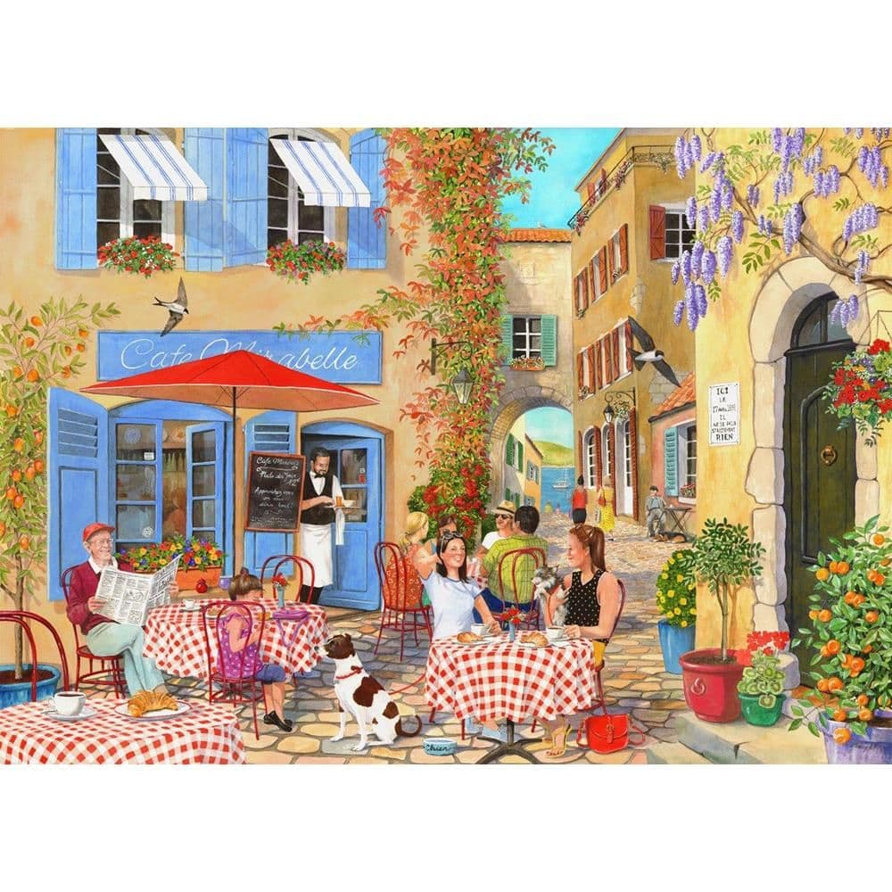 Coffe & Croissants BIG 500 Piece Jigsaw Puzzle
