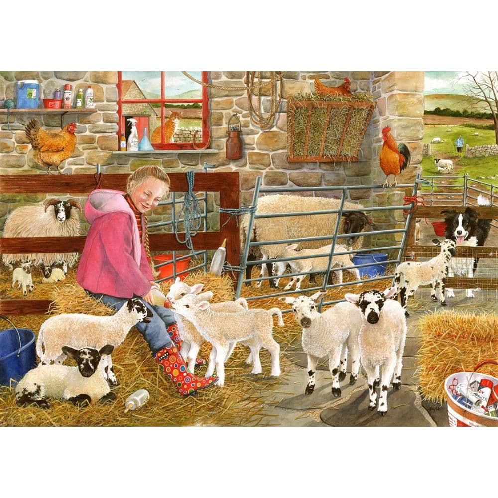 Marys Little Lambs BIG 500 Piece Jigsaw Puzzle