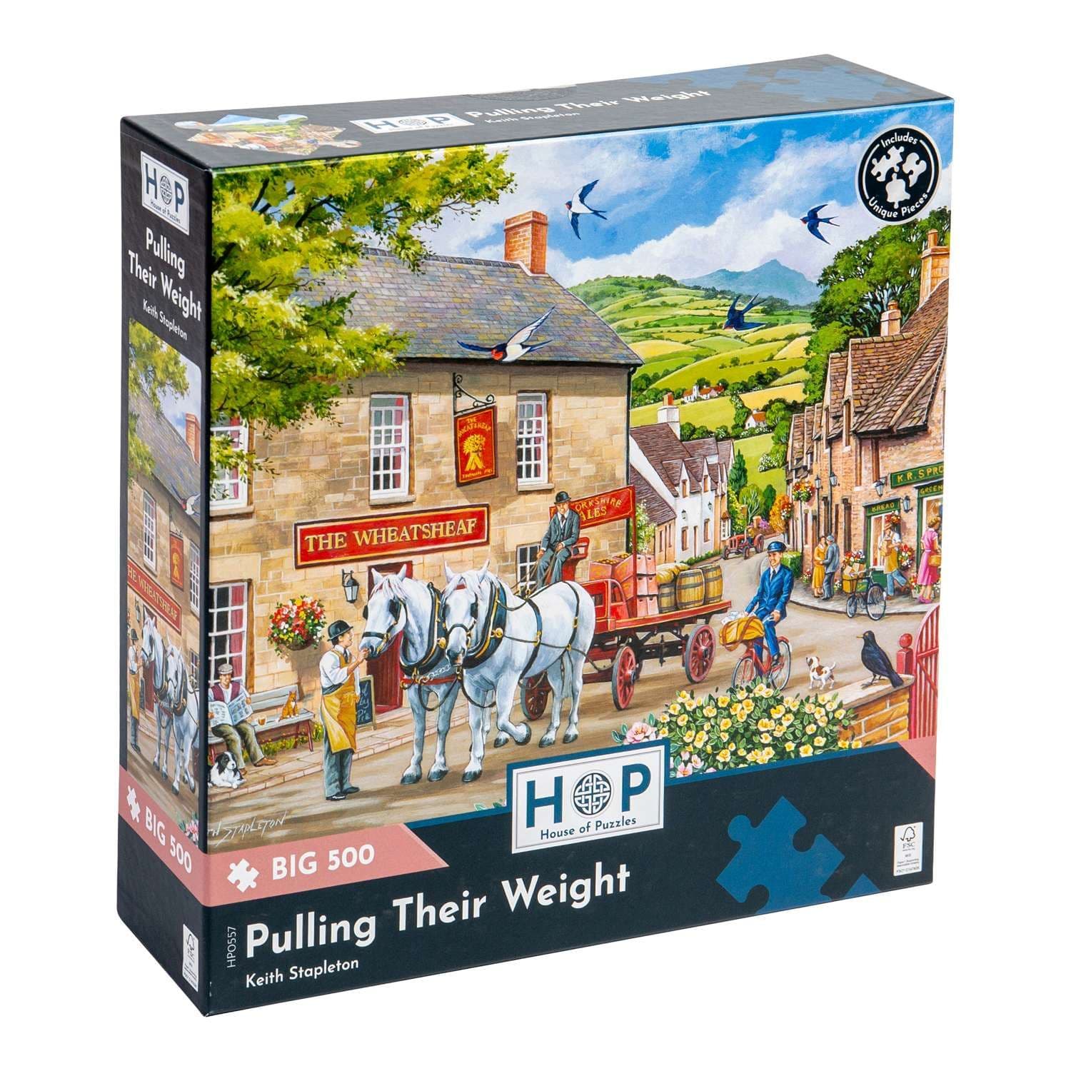 Pulling Their Weight BIG 500 Piece Jigsaw Puzzle