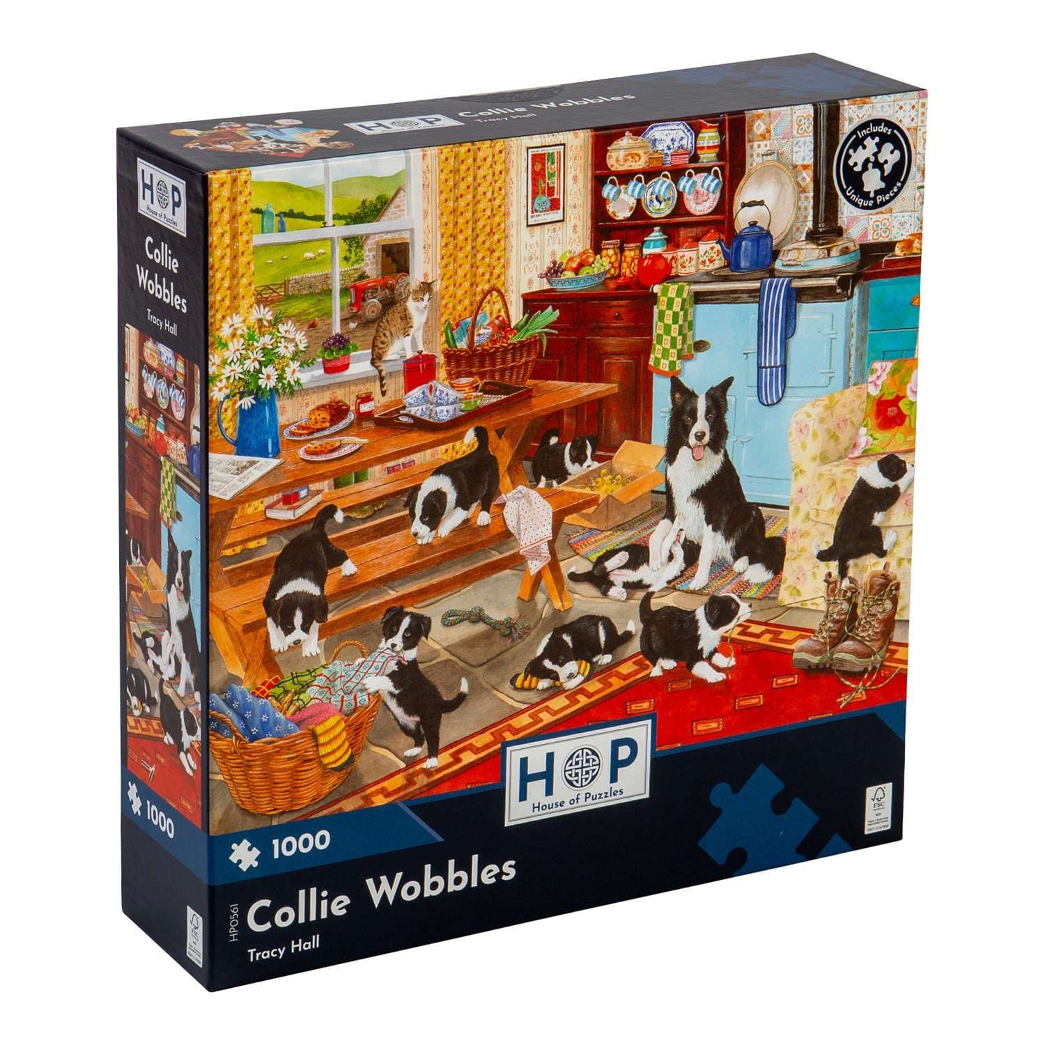 Collie Wobbles 1000 Piece Jigsaw Puzzle
