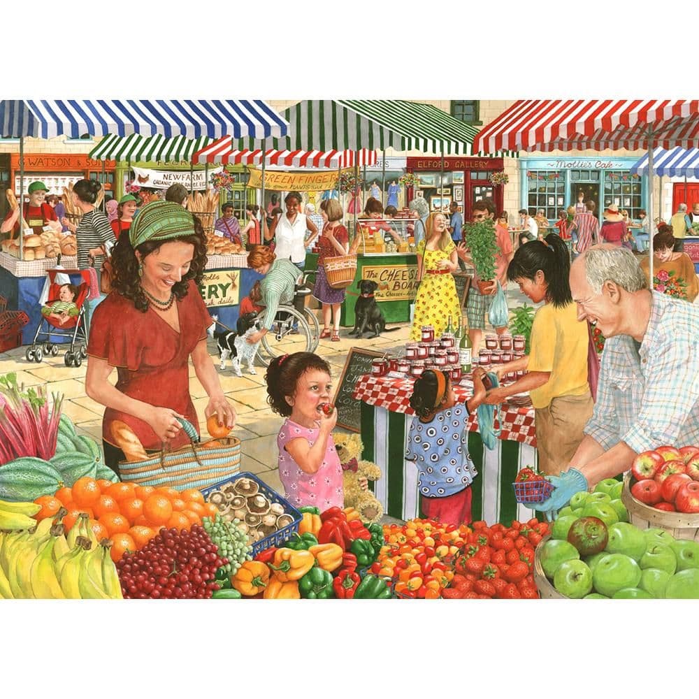 Farmers Market 1000 Piece Jigsaw Puzzle