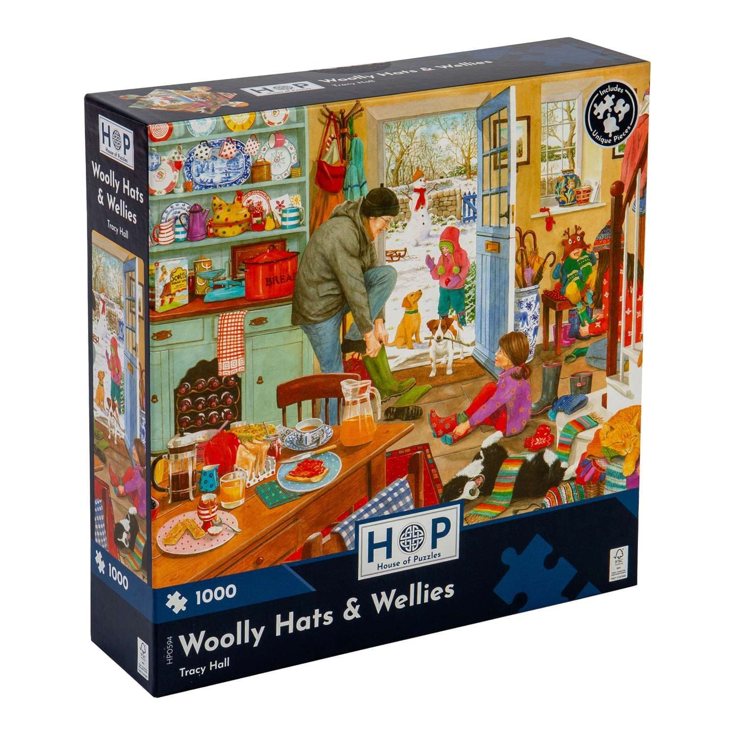 Woolly Hats & Wellies 1000 Piece Jigsaw Puzzle