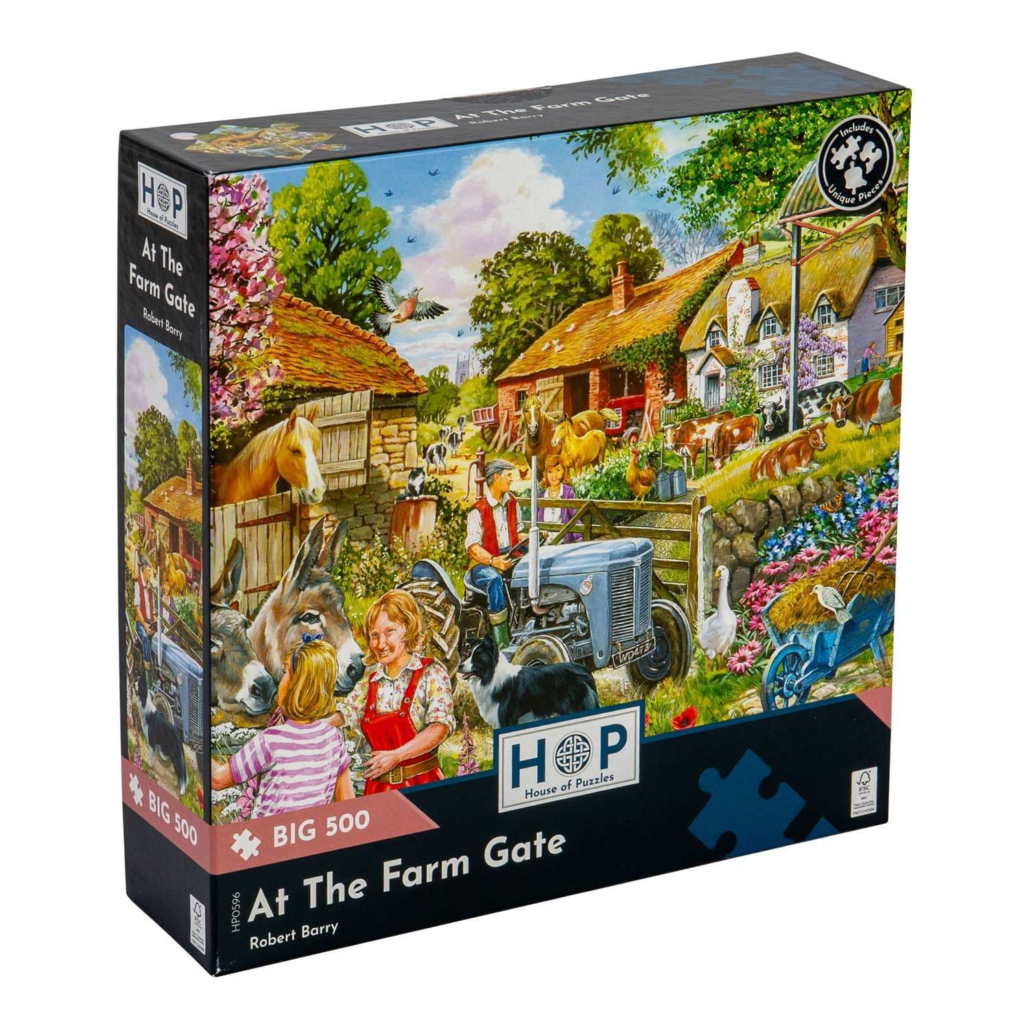 At Farm Gate BIG 500 Piece Jigsaw Puzzle