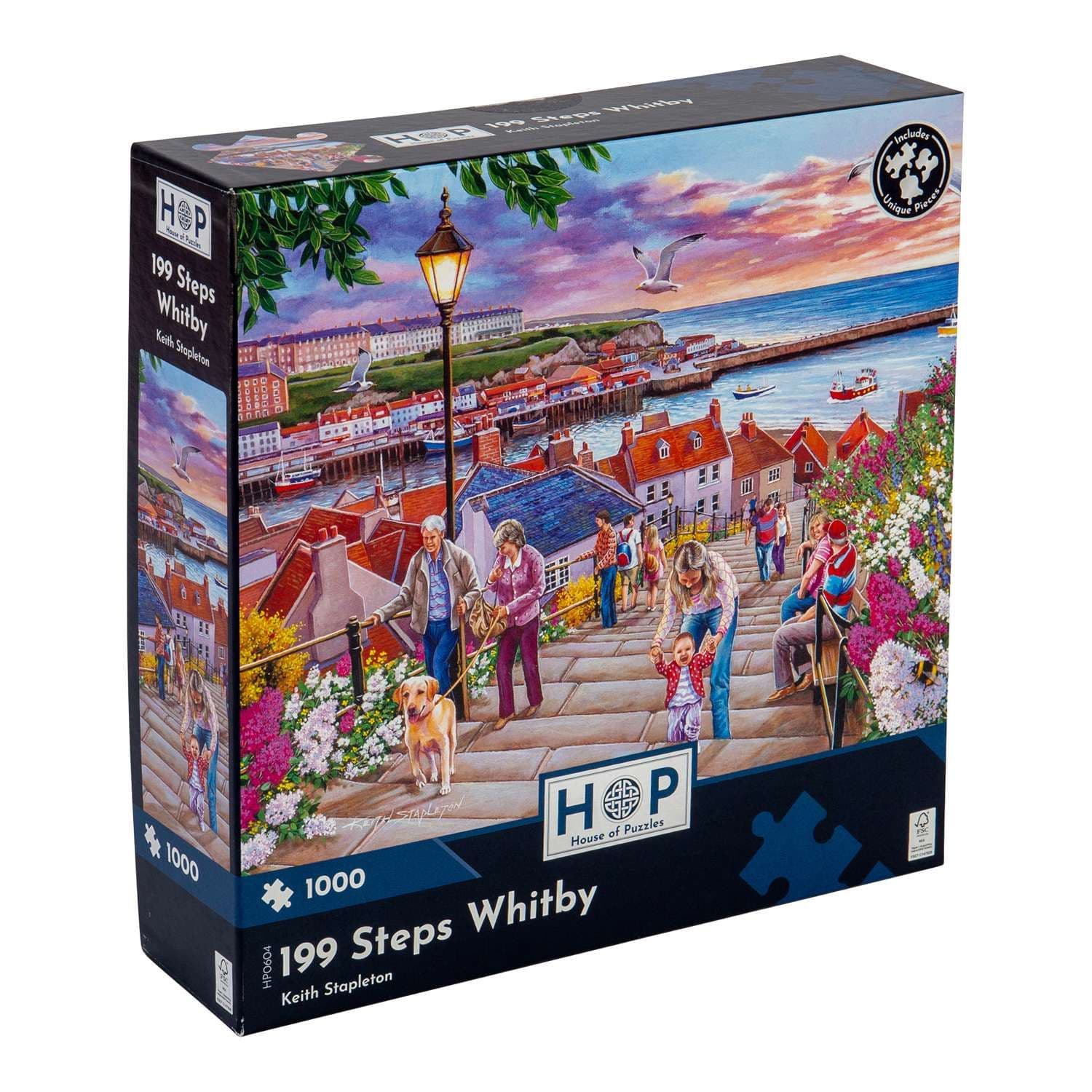 199 Steps Whitby 1000 Piece Jigsaw Puzzle