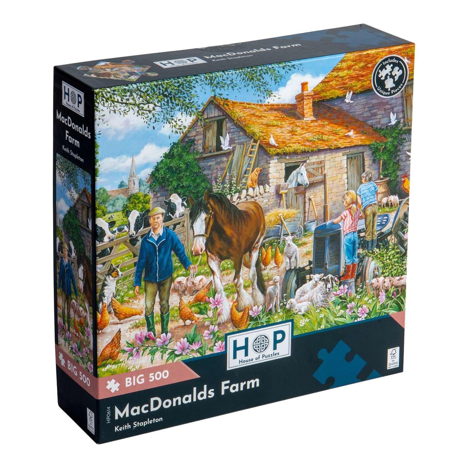 MacDonalds Farm BIG 500 Piece Jigsaw Puzzle