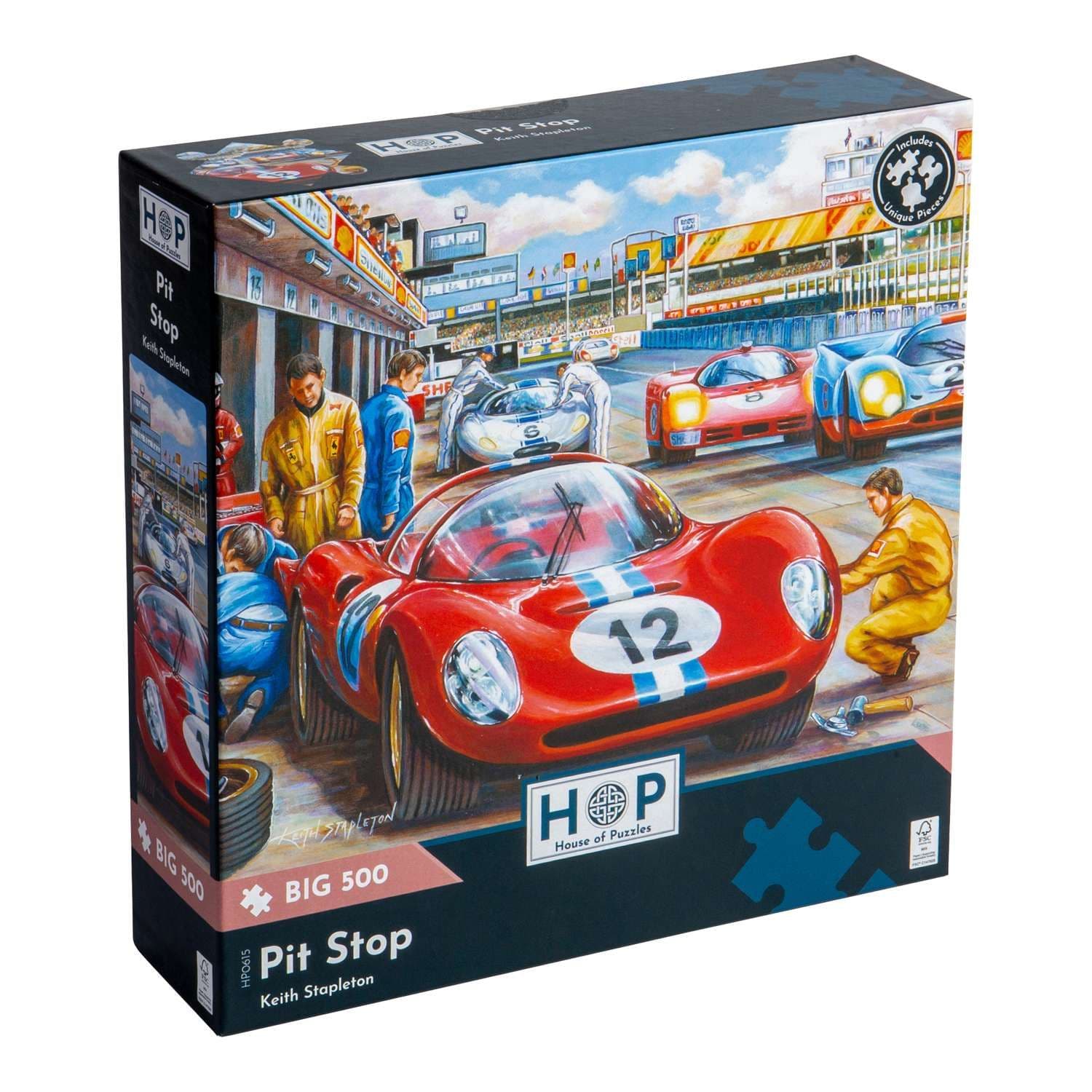 Pit Stop BIG 500 Piece Jigsaw Puzzle