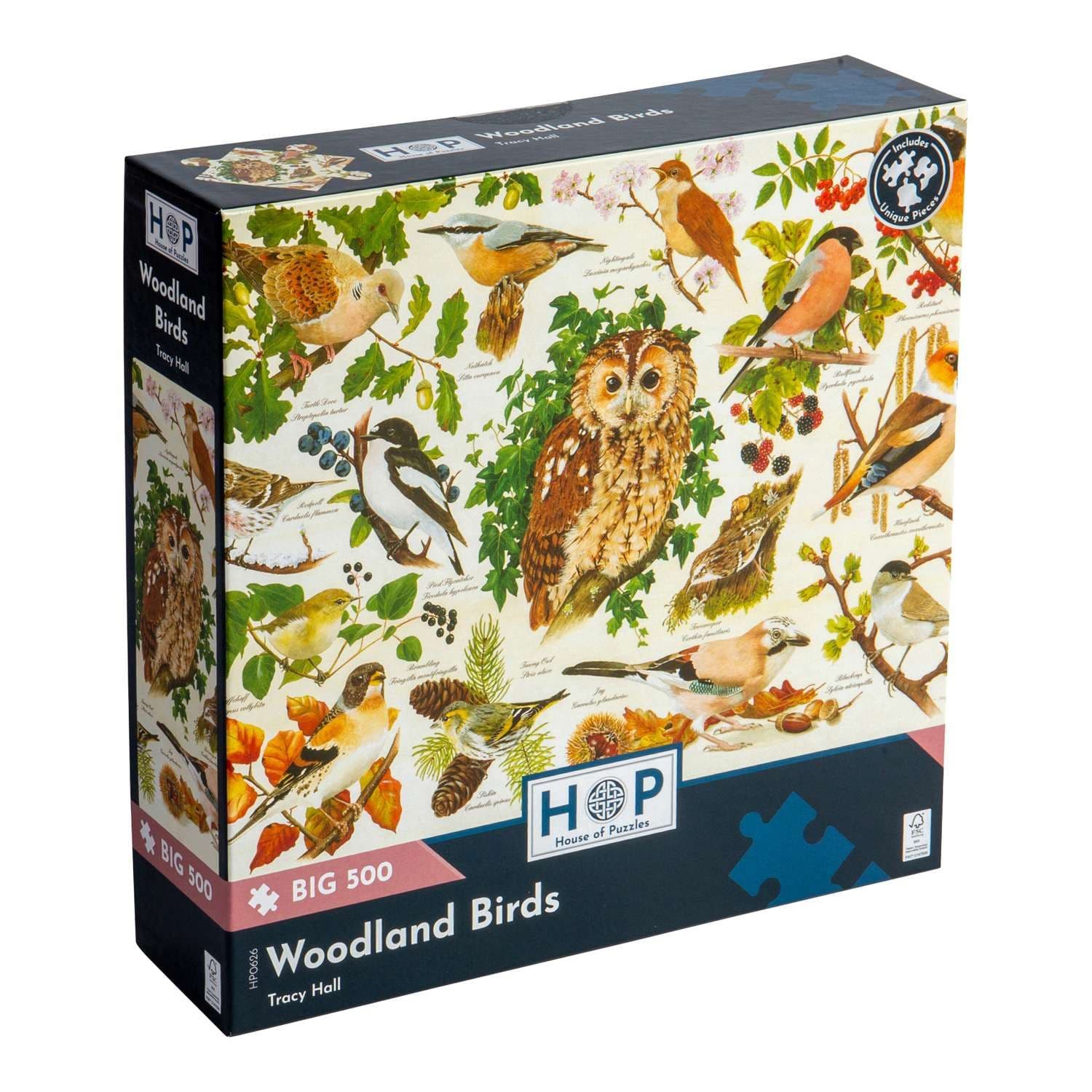 Woodland Birds BIG 500 Piece Jigsaw Puzzle