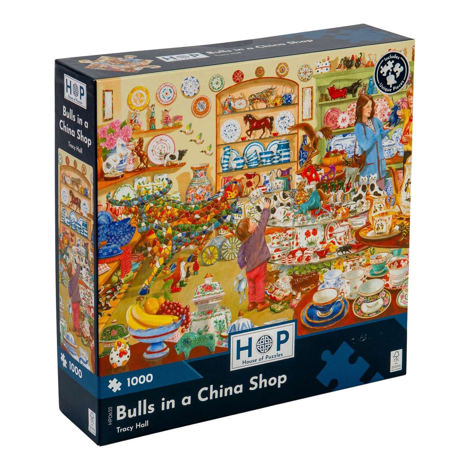 Bulls China Shop 1000 Piece Jigsaw Puzzle