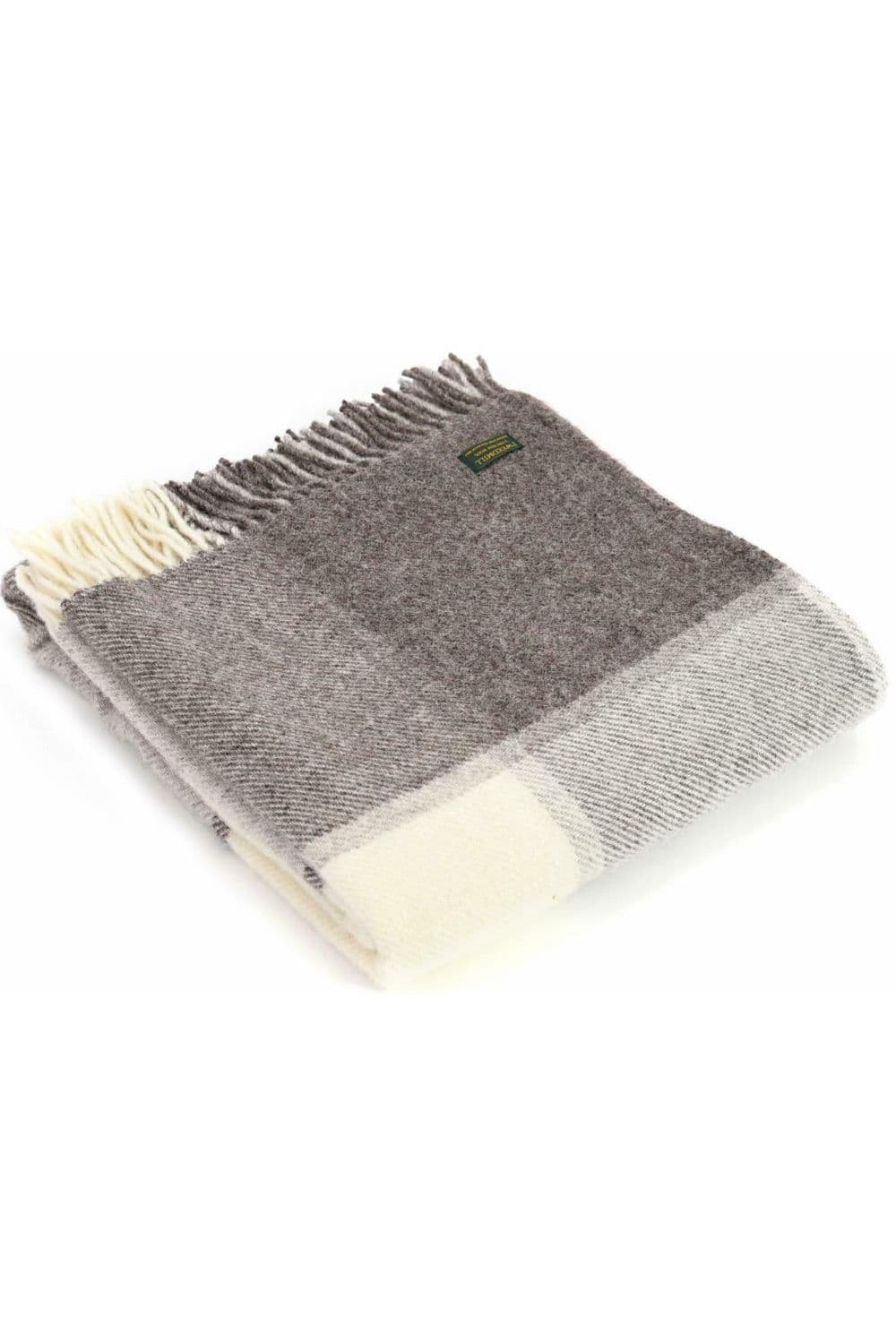 100% Wool Block Check Jacob Throw Blanket