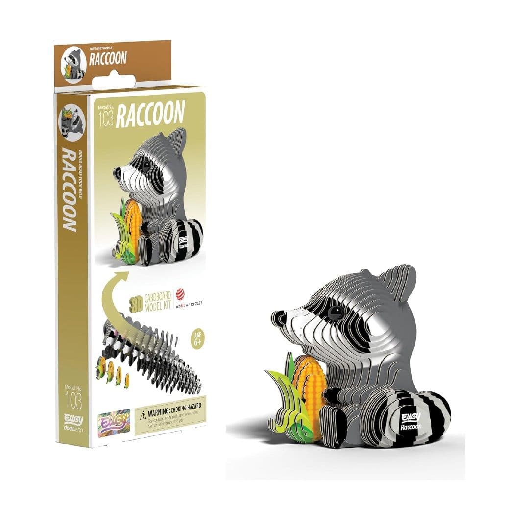 3D Raccoon Craft Kit