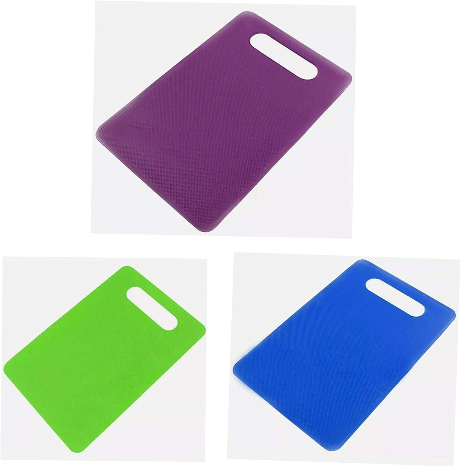Non Slip 3 pcs Chopping Board Set Multicolour Plastic Cutting Board