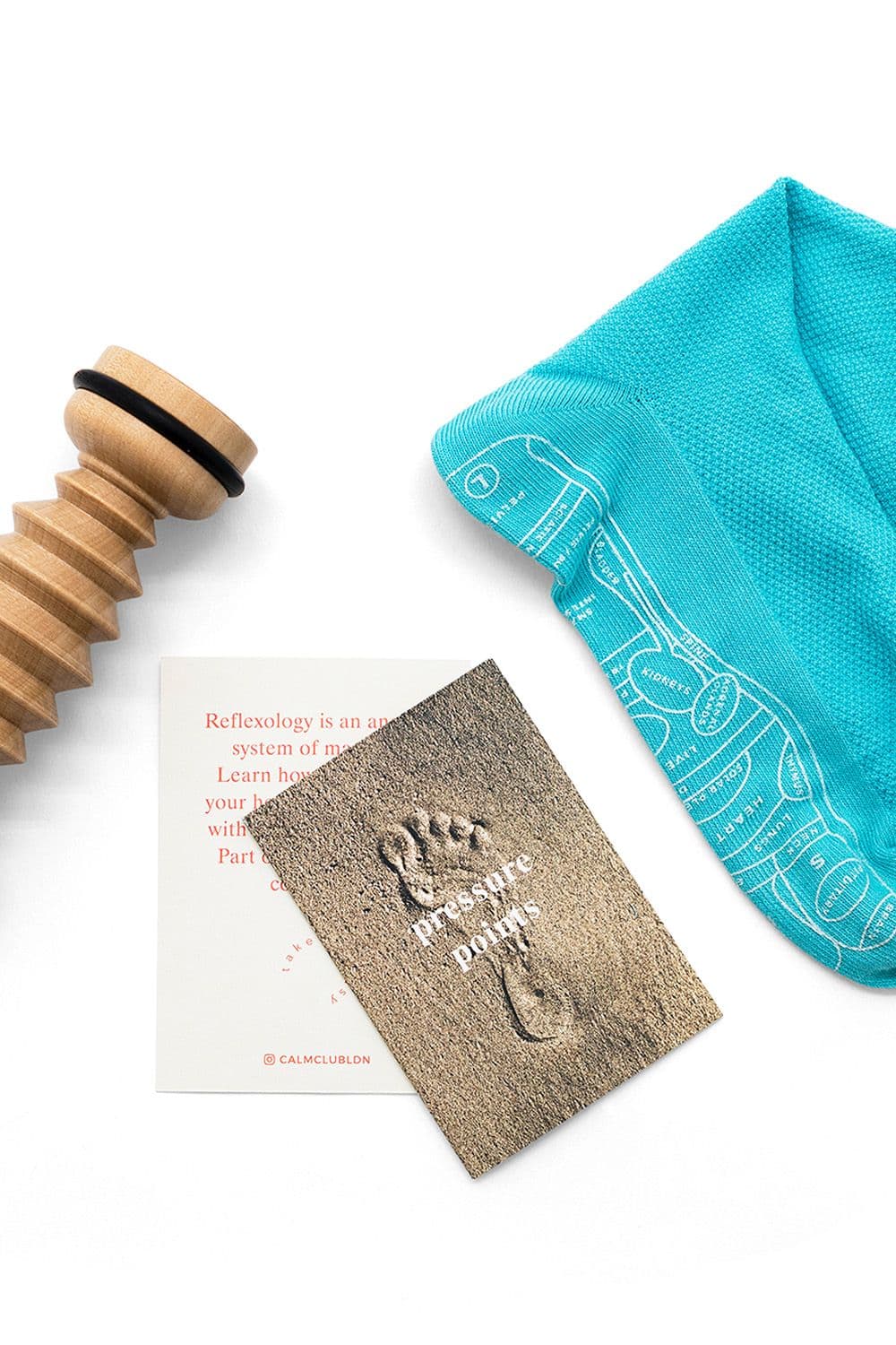 Calm Club Reflexology Socks & Massager