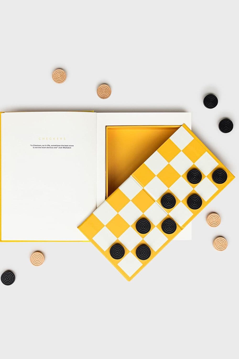 Checkers Book Shape Board Games