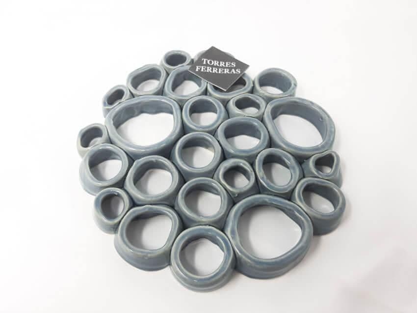 Torres Ferreras Cielo Hand Dipped Kitchen Dining Bespoke Trivet 20cm x 20cm