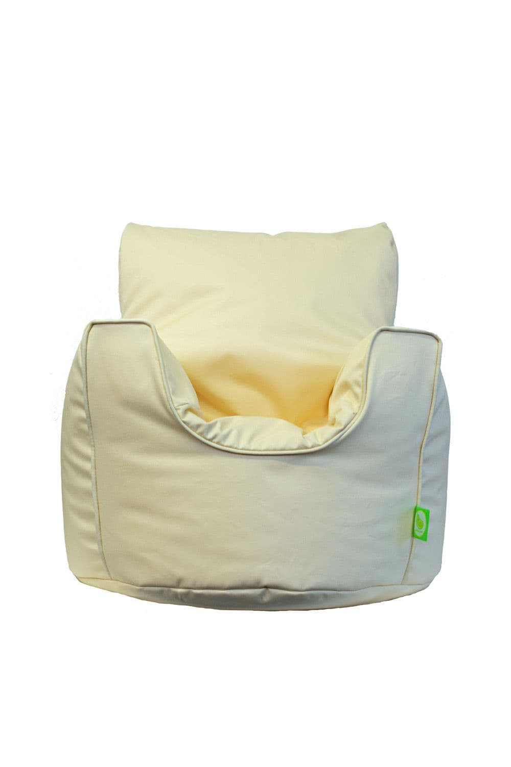 Cotton Twill Natural Bean Bag Arm Chair Toddler Size