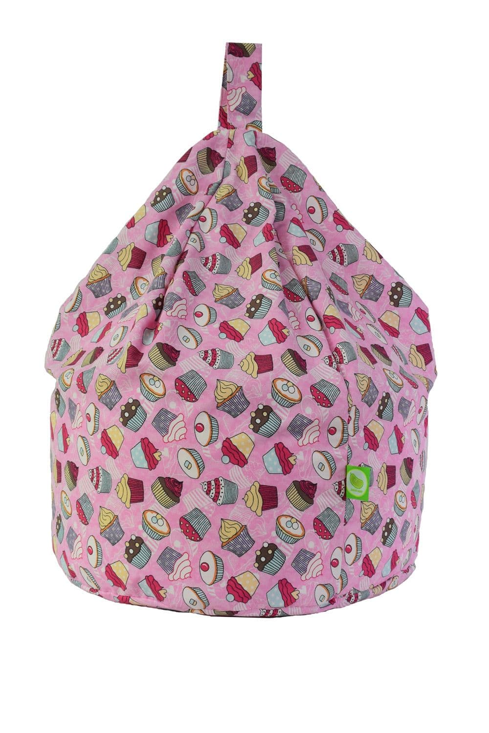Cotton Pink Cupcake Bean Bag Child Size