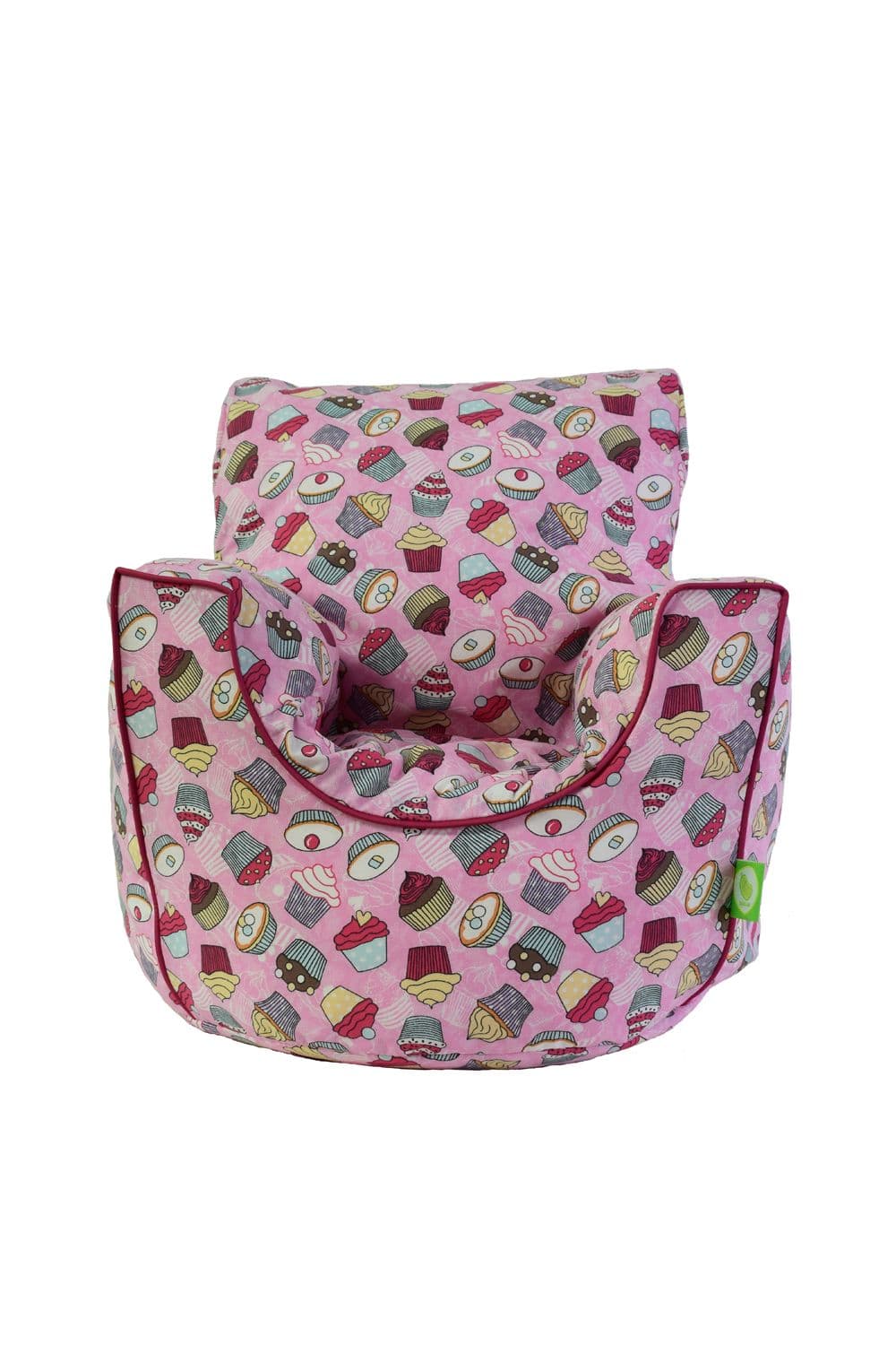 Cotton Pink Cupcake Bean Bag Arm Chair Toddler Size