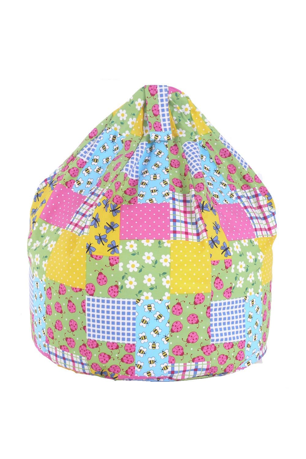 Cotton Patchwork Ladybird Bean Bag Child Size