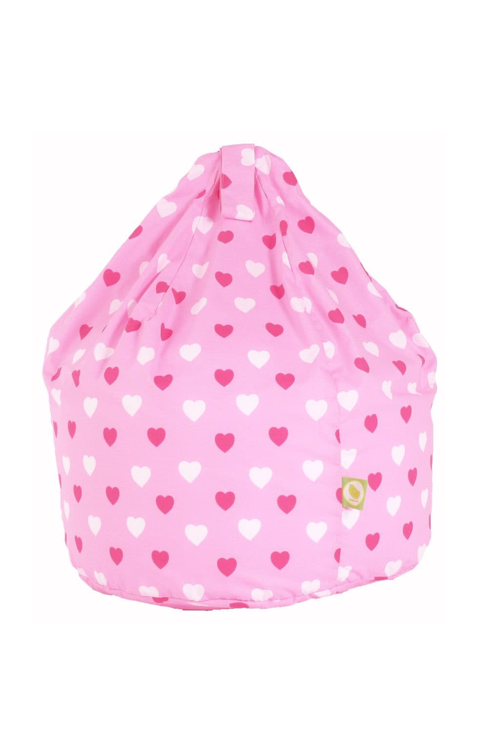 Cotton Pink Hearts Bean Bag Large Size