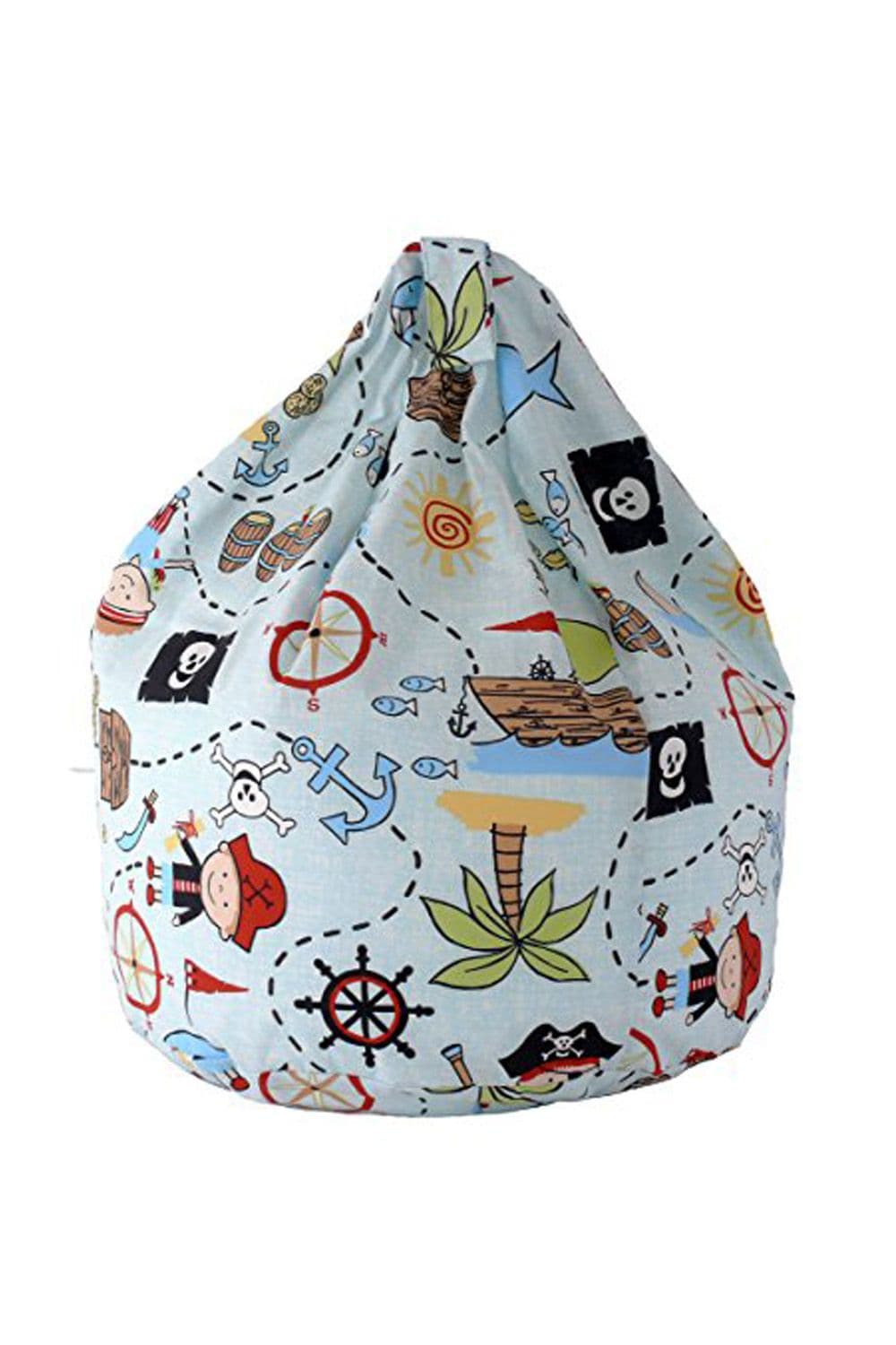 Cotton Blue Pirate Island Bean Bag Large Size