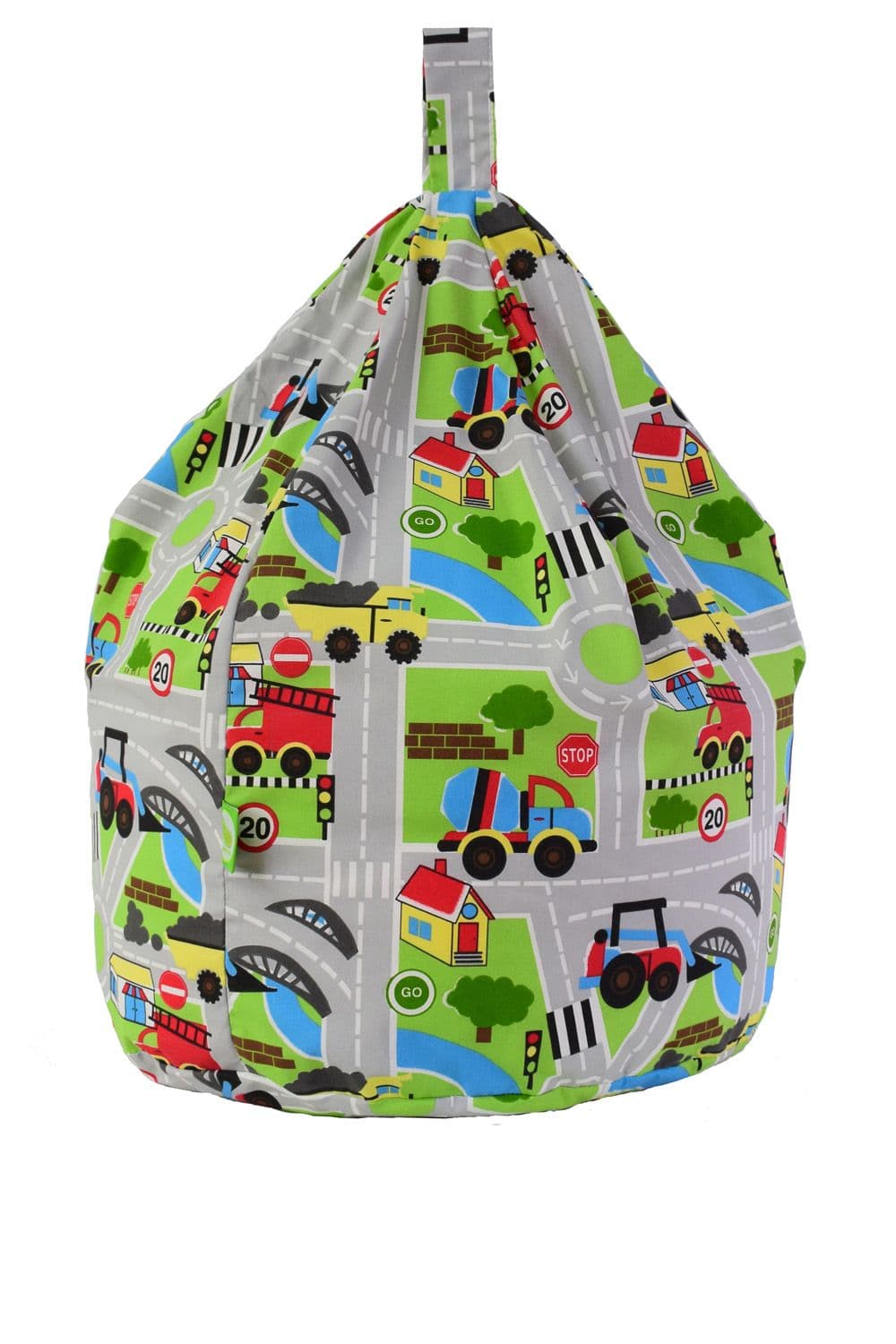 Cotton Road Map Bean Bag Child Size