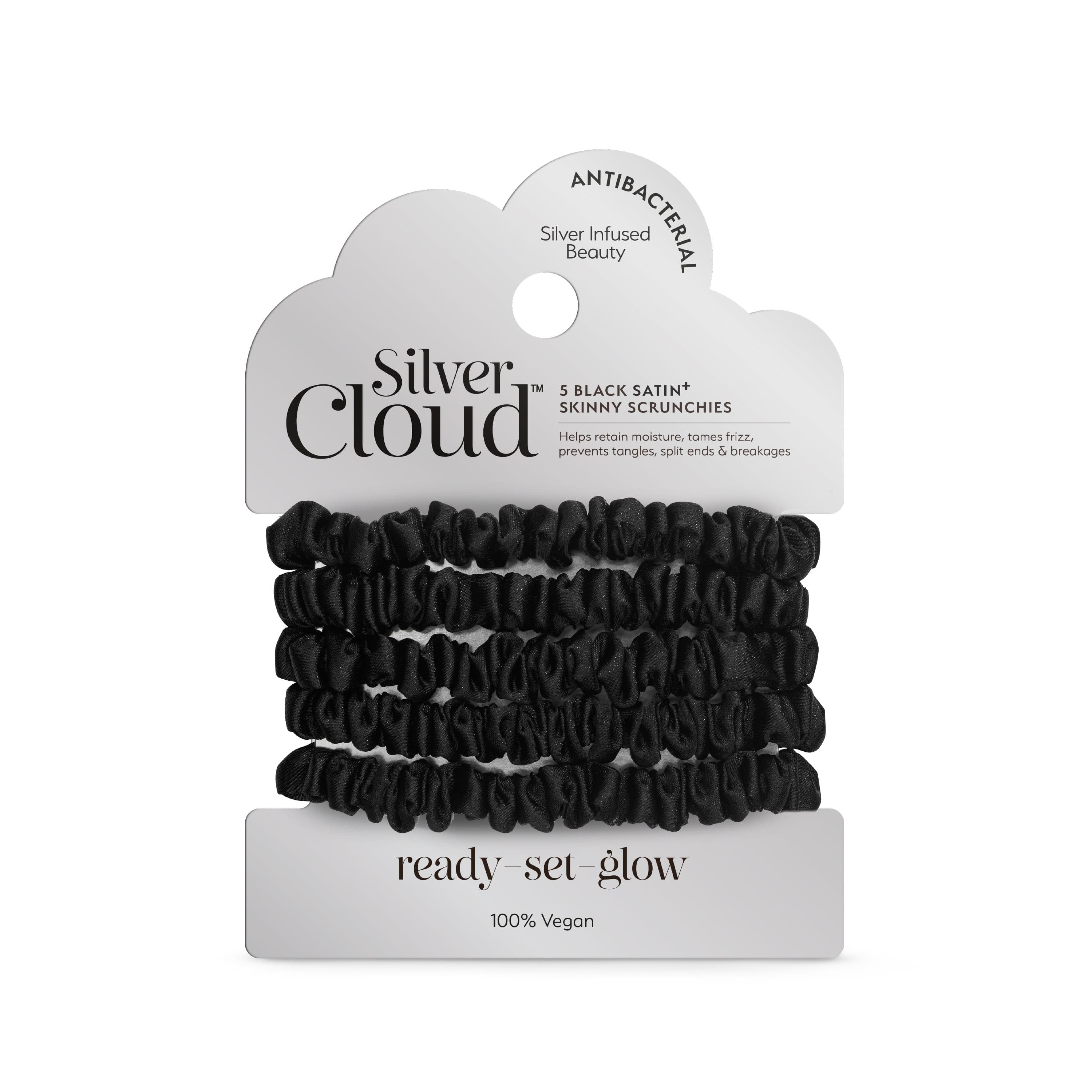 5 Skinny Satin Scrunchies