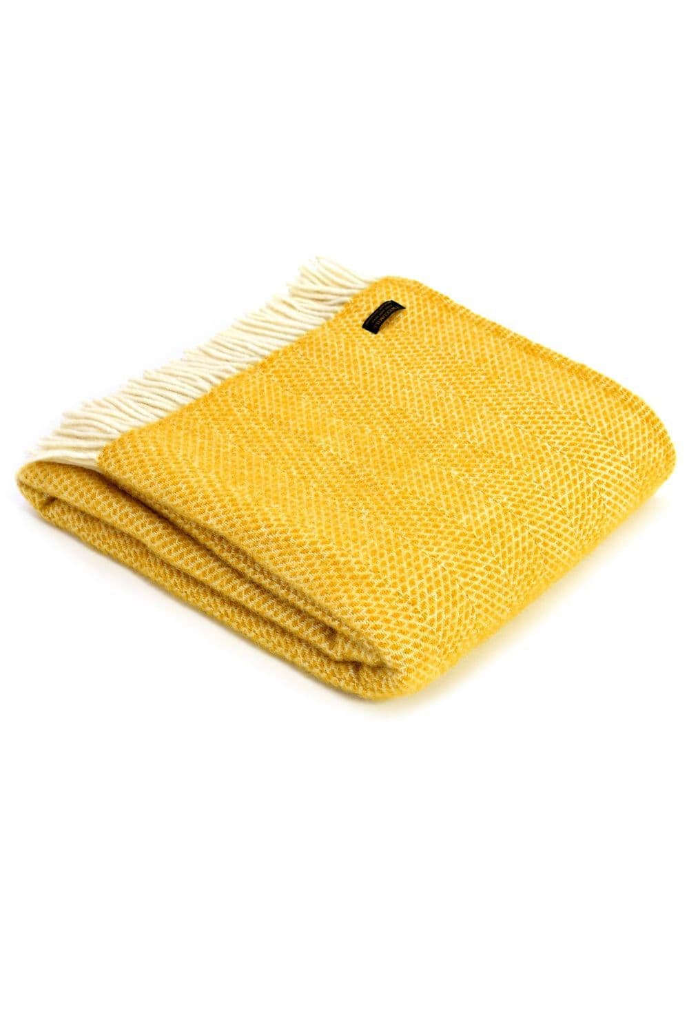 100% Wool Beehive Design Throw Blanket
