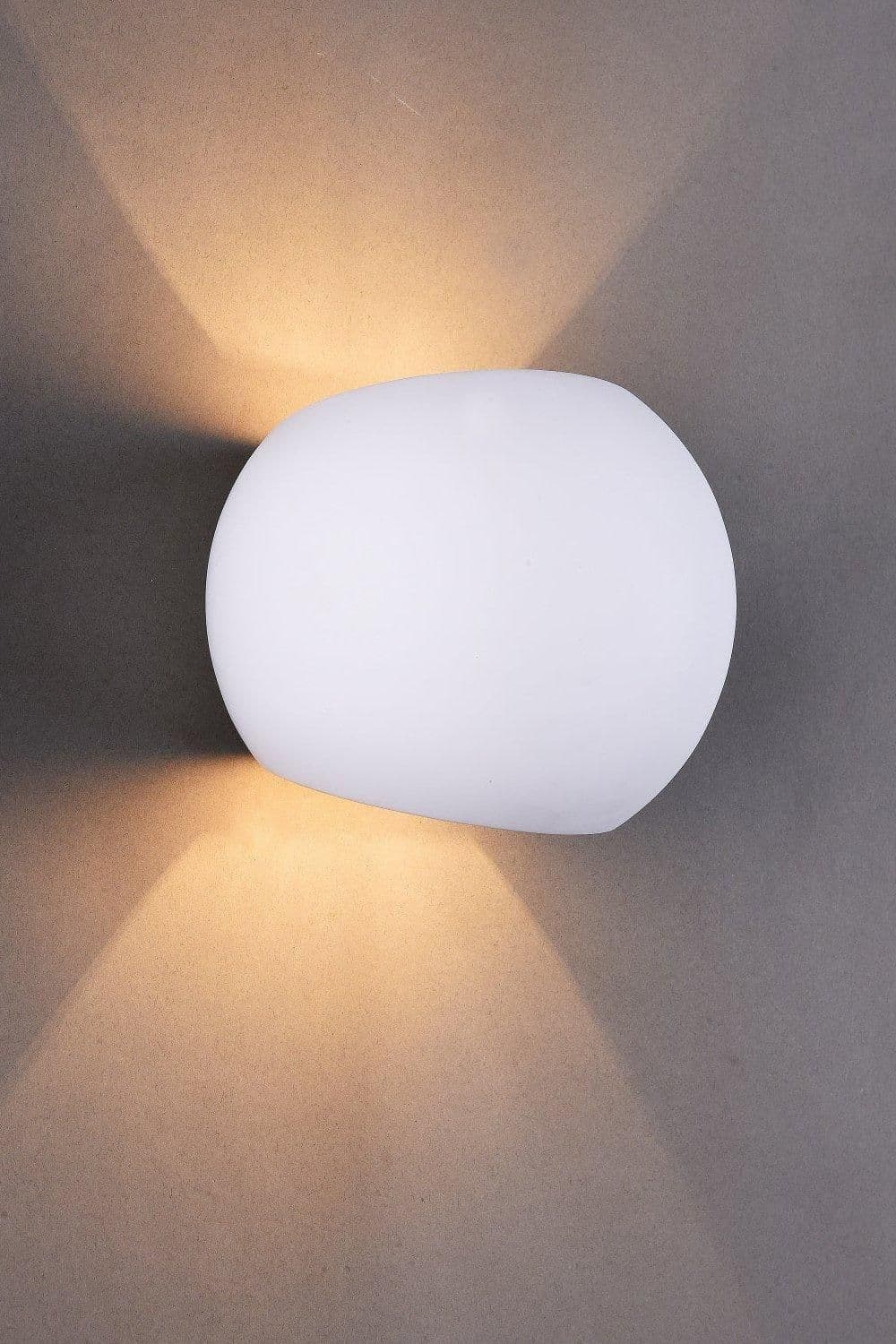 Ceramic Spherical Wall Light Up Down Paintable G9 socket